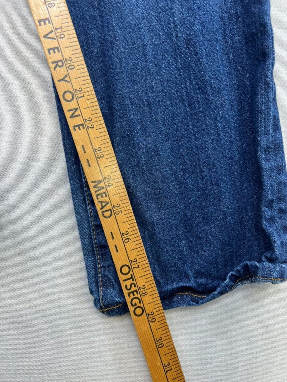 Aeropostale Men's Driggs Slim Bootcut Jeans Distressed Denim Size 29x30 Blue - Picture 5 of 8